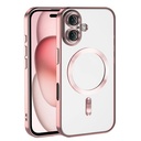 Apple iPhone 16 Uyumlu Kılıf Kamera Korumalı M-safe Wireless Şarj Özellikli Zore Demre Kapak