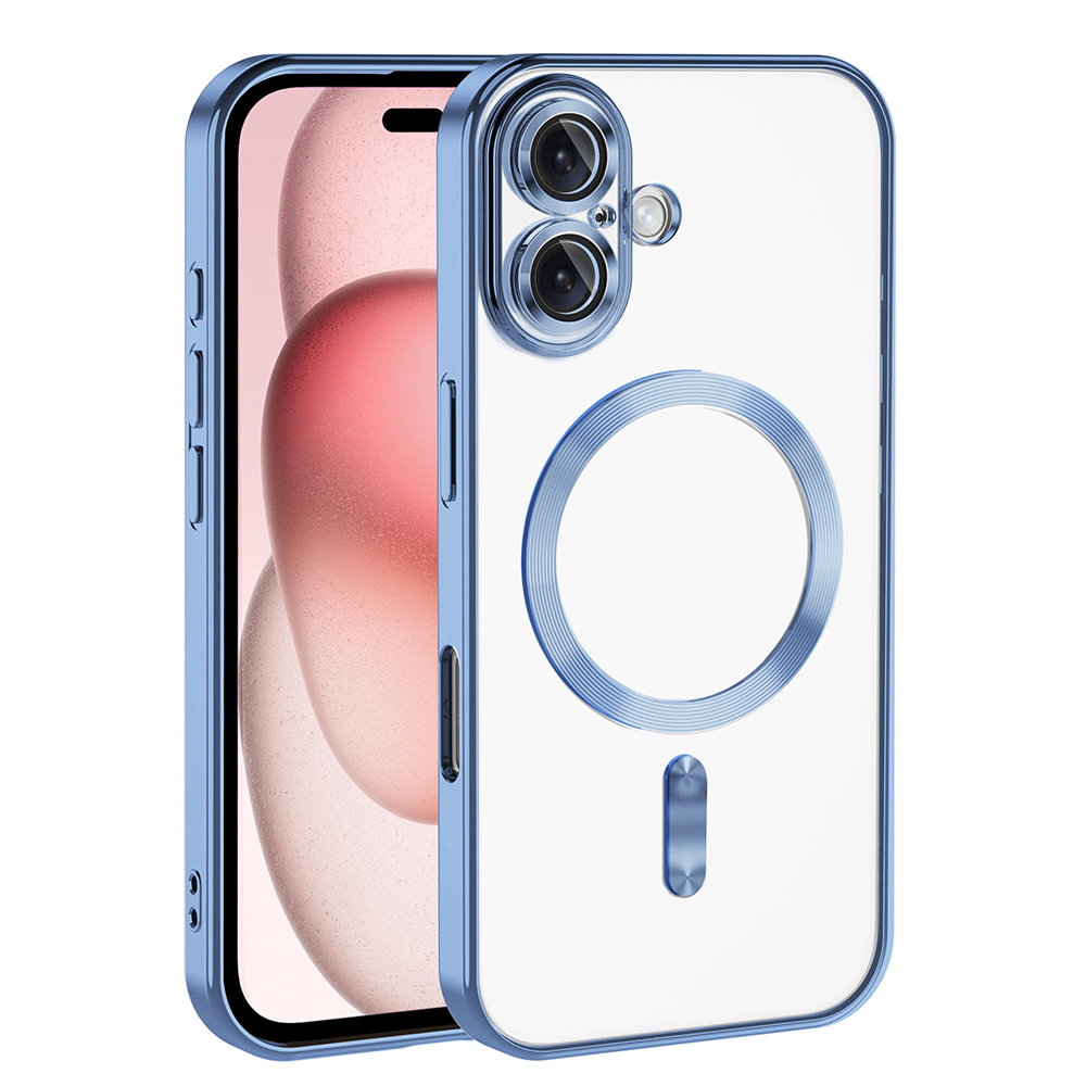 Apple iPhone 16 Plus Uyumlu Kılıf Kamera Korumalı M-safe Wireless Şarj Özellikli Zore Demre Kapak