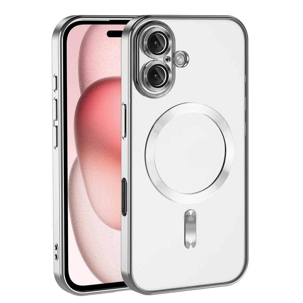 Apple iPhone 16 Plus Uyumlu Kılıf Kamera Korumalı M-safe Wireless Şarj Özellikli Zore Demre Kapak
