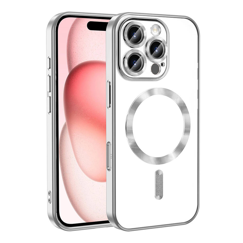Apple iPhone 16 Pro Max Uyumlu Kılıf Kamera Korumalı M-safe Wireless Şarj Özellikli Zore Demre Kapak