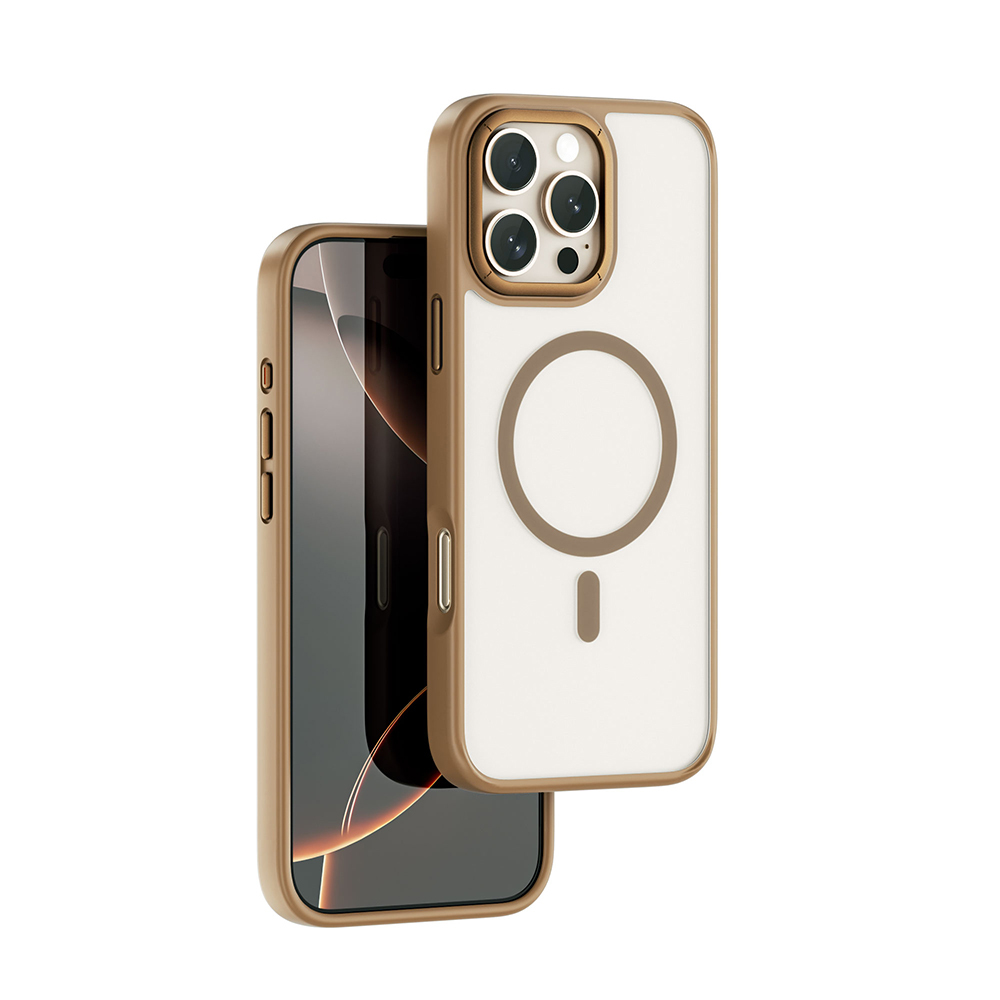 Apple iPhone 16 Pro Uyumlu Kılıf Wiwu FGG-012 ArmorPro Serisi M-safe Şarj Özellikli Parmak İzi Bırakmayan Kılıf