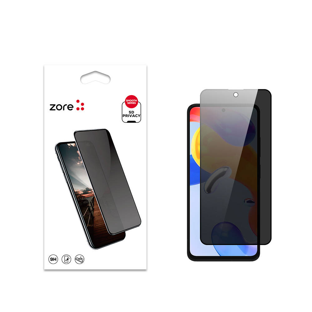 [RNZ-TA109808] Xiaomi Redmi Note 11 Pro 5G Uyumlu Zore New 5D Privacy Temperli Ekran Koruyucu
