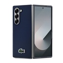Samsung Galaxy Z Fold 6 Uyumlu Kılıf Lacoste Orjinal Lisanslı M-safe Şarj Özellikli Pike Desenli Arka Yüzey İkonik Timsah Dokuma Logolu Kapak