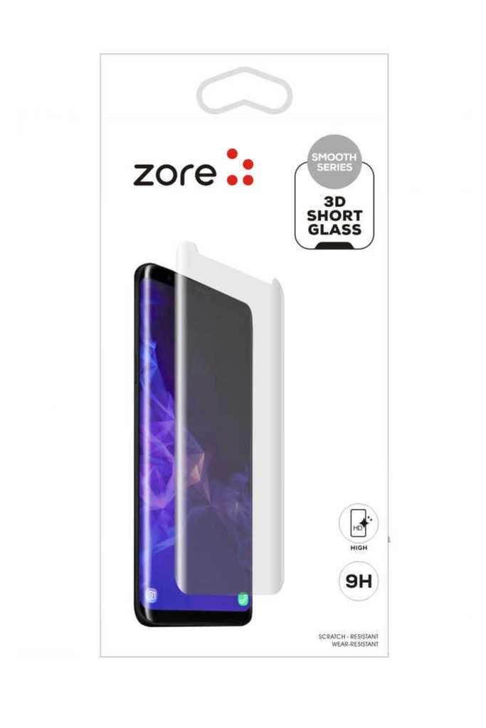 [RNZ-TA12017] Samsung Galaxy S7 Edge Uyumlu Zore 3D Short Glass Ekran Koruyucu (Gold)