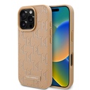 Apple iPhone 16 Pro Uyumlu Kılıf Karl Lagerfeld Orjinal Lisanslı M-safe Şarj Özellikli KL Yazılı Hot Stamp Kapak