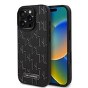 Apple iPhone 16 Pro Uyumlu Kılıf Karl Lagerfeld Orjinal Lisanslı M-safe Şarj Özellikli KL Yazılı Hot Stamp Kapak