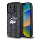 Apple iPhone 16 Pro Max Uyumlu Kılıf Lacoste Orjinal Lisanslı M-safe Şarj Özellikli Mono Vintage Logo Kapak