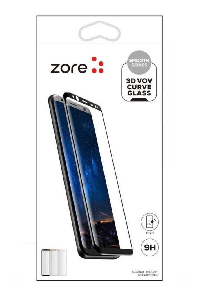 [RNZ-TA12022] Samsung Galaxy S7 Edge Uyumlu Zore 3D Vov Curve Glass Ekran Koruyucu (Gold)