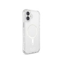 Apple iPhone 16 Plus Uyumlu Kılıf M-safe Şarj Özellikli Şeffaf Airbag Tasarımlı Skinarma Saido Nightglow Kapak