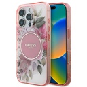 Apple iPhone 16 Pro Max Uyumlu Kılıf Guess Orjinal Lisanslı M-safe Şarj Özellikli Flower Tonal Circle Kapak