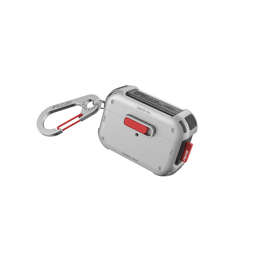 Apple AirPods Pro 2 Uyumlu Kılıf SkinArma Magnetik Kilitli Airbagli Tasarım Mecha Kılıf