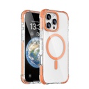 Apple iPhone 16 Pro Max Uyumlu Kılıf M-safe Şarj Özellikli Taşlı ve Simli Tasarım Mutural Blink Kapak