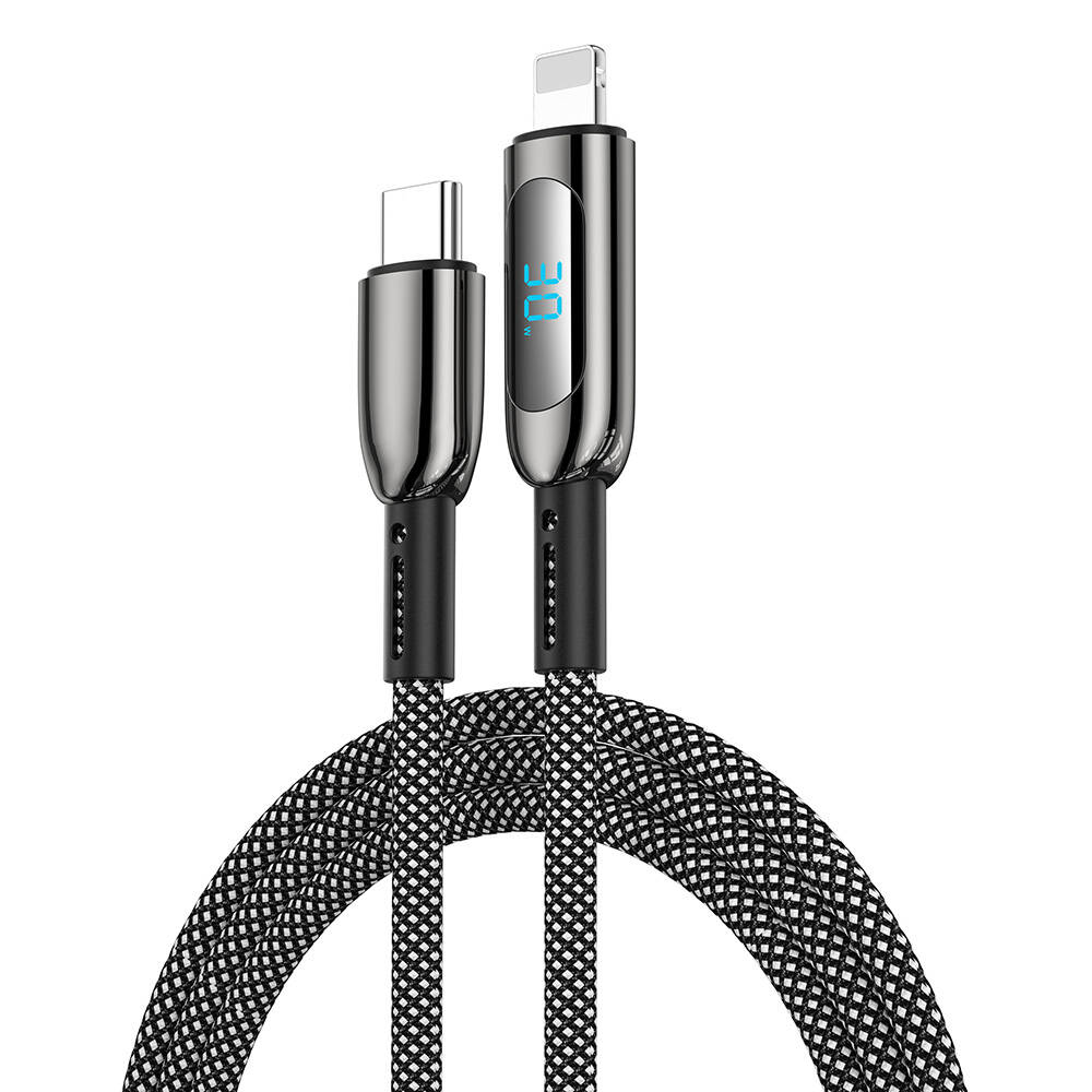 [RNZ-TA110399] Wiwu Wi-C041 MagQ Çinko Alaşımlı Type-C to Lightning Hızlı Şarj Özellikli Data ve Şarj Kablosu 30W