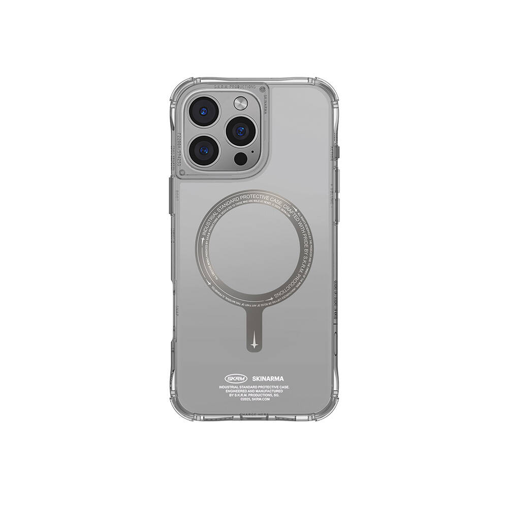 Apple iPhone 16 Pro Max Uyumlu Kılıf M-safe Şarj Özellikli Airbagli Şeffaf SkinArma Saido Prime Kapak