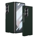 Samsung Galaxy Z Fold 6 Uyumlu Kılıf Kamera Korumalı Karbon Fiber Tasarımlı Arka Yüzey Zore Kıpta Karbon Kapak