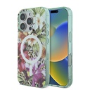 Apple iPhone 16 Pro Max Uyumlu Kılıf Guess Orjinal Lisanslı M-safe Şarj Özellikli IML Baskılı Jungle Ring Kapak