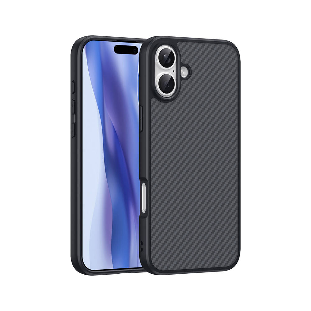 [RNZ-TA110704] Apple iPhone 16 Plus Uyumlu Kılıf M-safe Şarj Özellikli Karbon Fiber Tasarımlı Zore Elnino Kapak