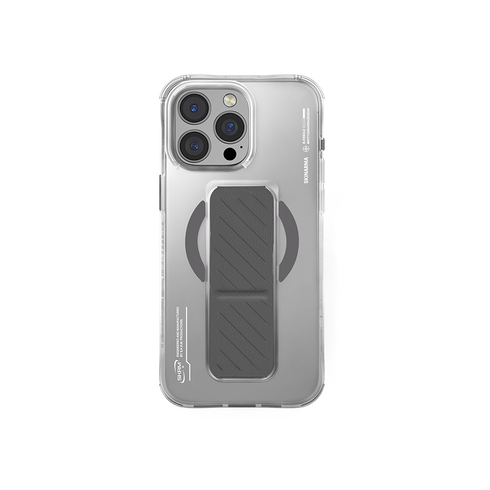 Apple iPhone 16 Pro Max Uyumlu Kılıf M-safe Şarj Özellikli Teknoloji Desenli Standlı Skinarma Axon Kapak