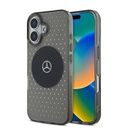 Apple iPhone 16 Plus Uyumlu Kılıf Mercedes Benz Orjinal Lisanslı M-safe Şarj Özellikli Yıldız Desenli Transparan Kapak