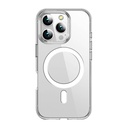 Apple iPhone 16 Pro Uyumlu Kılıf M-safe Şarj Özellikli Transparan Sert PC Wlons Pita Kapak