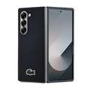 Samsung Galaxy Z Fold 6 Uyumlu Kılıf Lacoste Orjinal Lisanslı PU Pike Desenli Arka Yüzey İkonik Timsah Dokuma Logolu Kapak