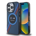 Apple iPhone 16 Pro Uyumlu Kılıf BMW Orjinal Lisanslı M-safe Şarj Özellikli M Logolu Üç Renk Çizgili Motorsport Circle Kapak