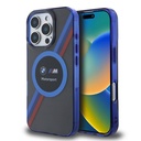 Apple iPhone 16 Pro Uyumlu Kılıf BMW Orjinal Lisanslı M-safe Şarj Özellikli M Logolu Üç Renk Çizgili Motorsport Circle Kapak