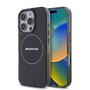 Apple iPhone 16 Pro Max Uyumlu Kılıf AMG Orjinal Lisanslı M-safe Şarj Özellikli IML Baskı Logolu Smoked Kapak