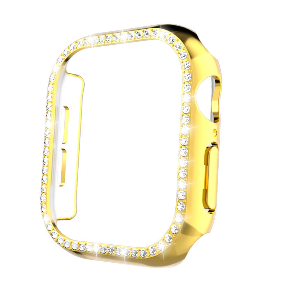 [RNZ-TA110785] Apple Watch 10 42mm Uyumlu Zore Watch Gard 05 Sert PC Koruyucu (Gold)