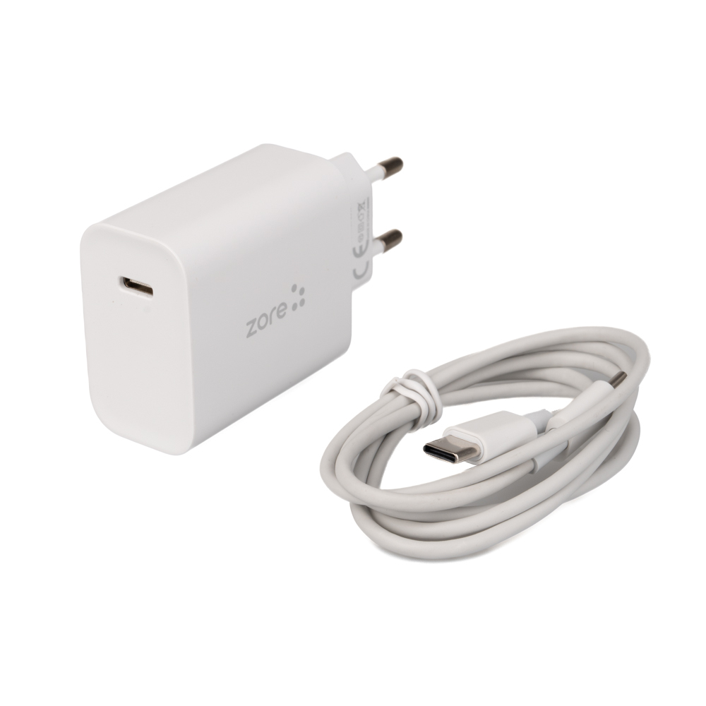 [RNZ-TA111158] ​Zore XMac Serisi X6 Type-C to Type-C Ev Şarj Aleti 20W