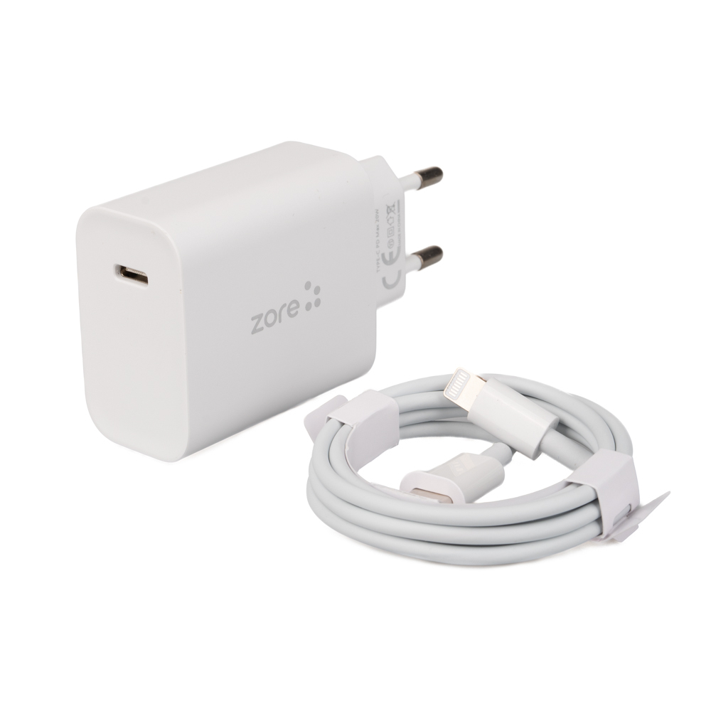 [RNZ-TA111159] Zore XMac Serisi X7 Type-C to Lightning Ev Şarj Aleti 20W