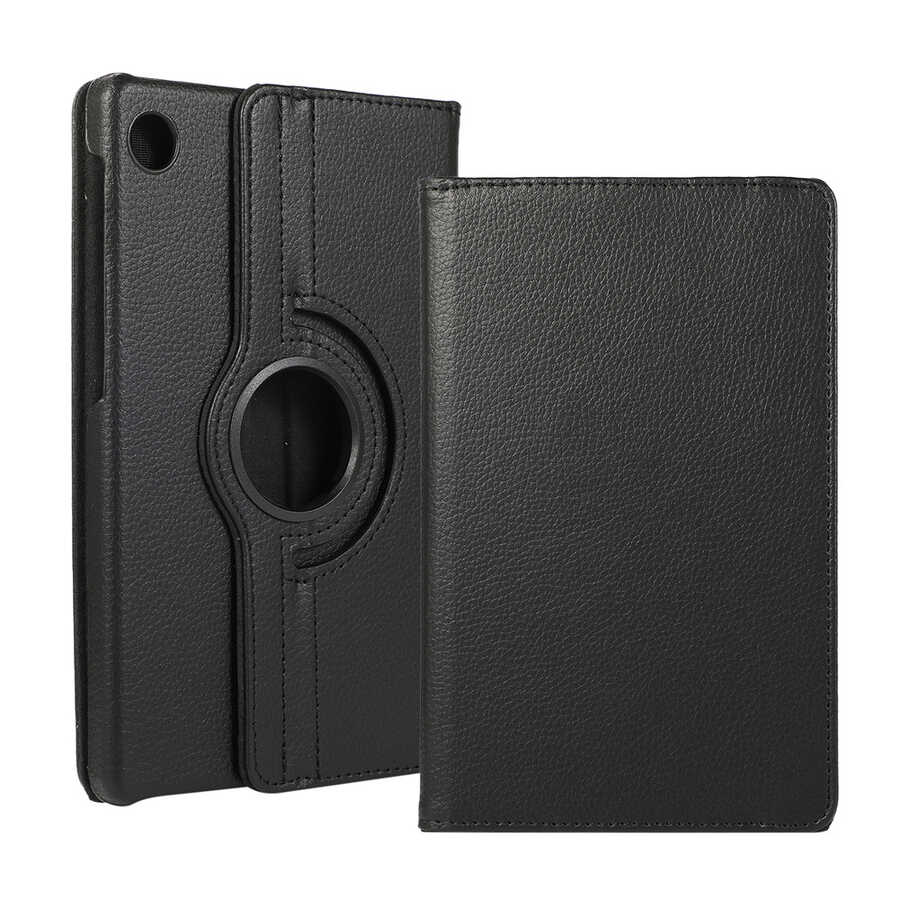 [RNZ-TA111164] Honor Pad X8 Uyumlu Zore Dönebilen Standlı Kılıf (Siyah)