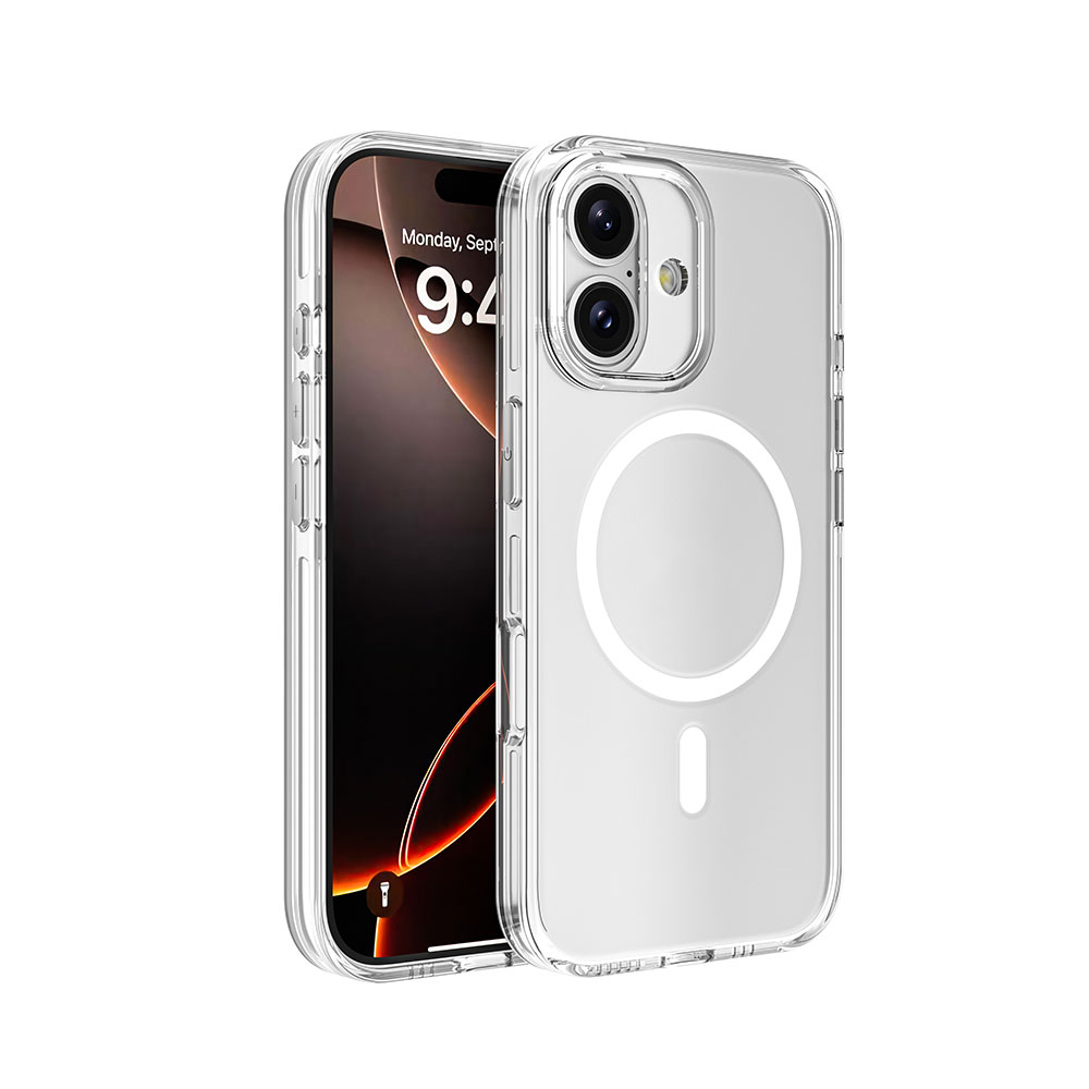 [RNZ-TA111215] Apple iPhone 16 Uyumlu Kılıf M-safe Şarj Özellikli Kamera Korumalı Zore Kripto Kapak