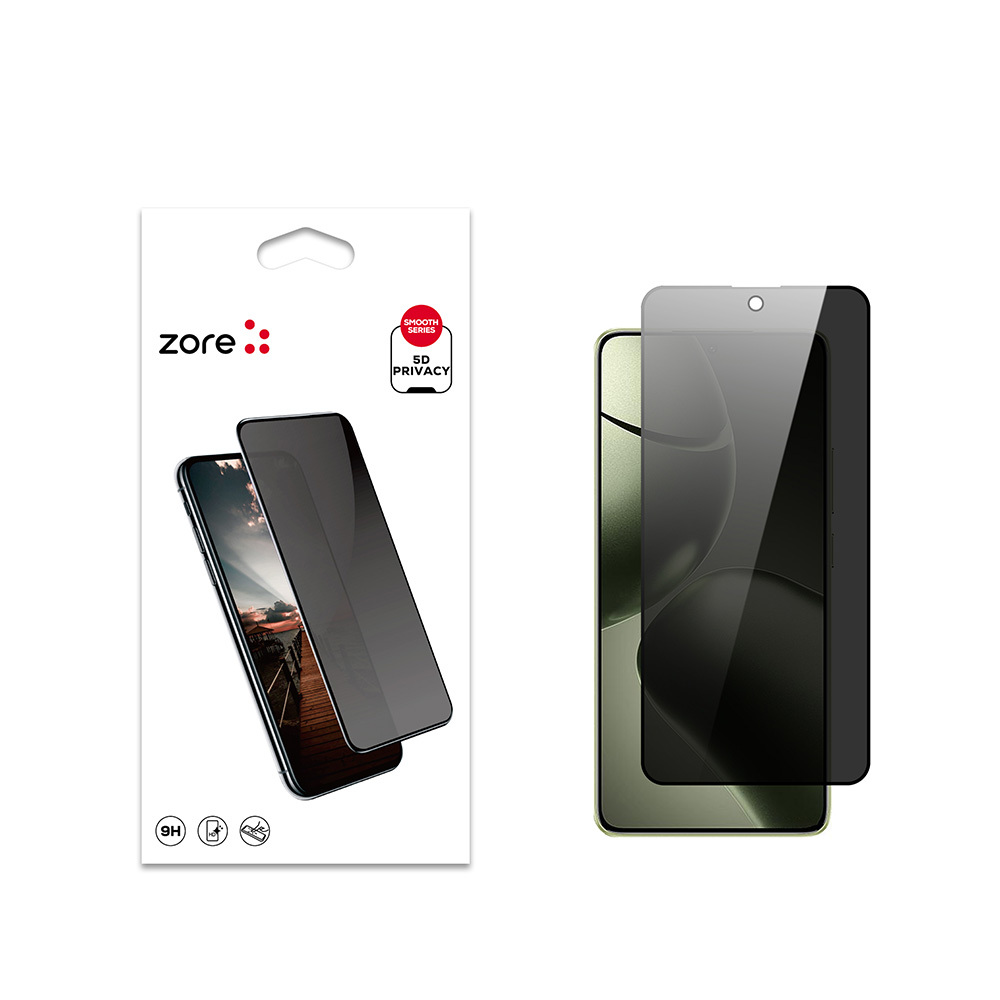 [RNZ-TA111219] Xiaomi 14T Uyumlu Zore New 5D Privacy Temperli Ekran Koruyucu