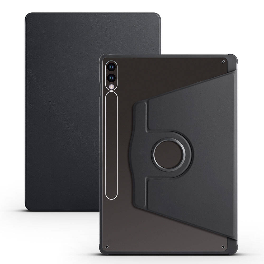 Samsung Galaxy Tab S10 Plus Uyumlu Kılıf Zore Termik Kalem Bölmeli Dönebilen Standlı Kılıf