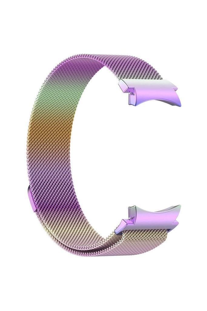 Samsung Galaxy Watch 6 Classic 47mm Uyumlu Kordon Hasır Metal Mıknatıslı Örgü Zore KRD-01 Kayış