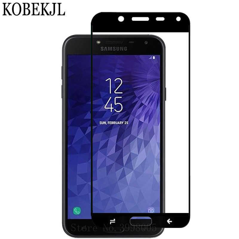 [RNZ-TA12208] Samsung Galaxy J4 Uyumlu Zore Kenarları Kırılmaya Dayanıklı Cam Ekran Koruyucu (Siyah)