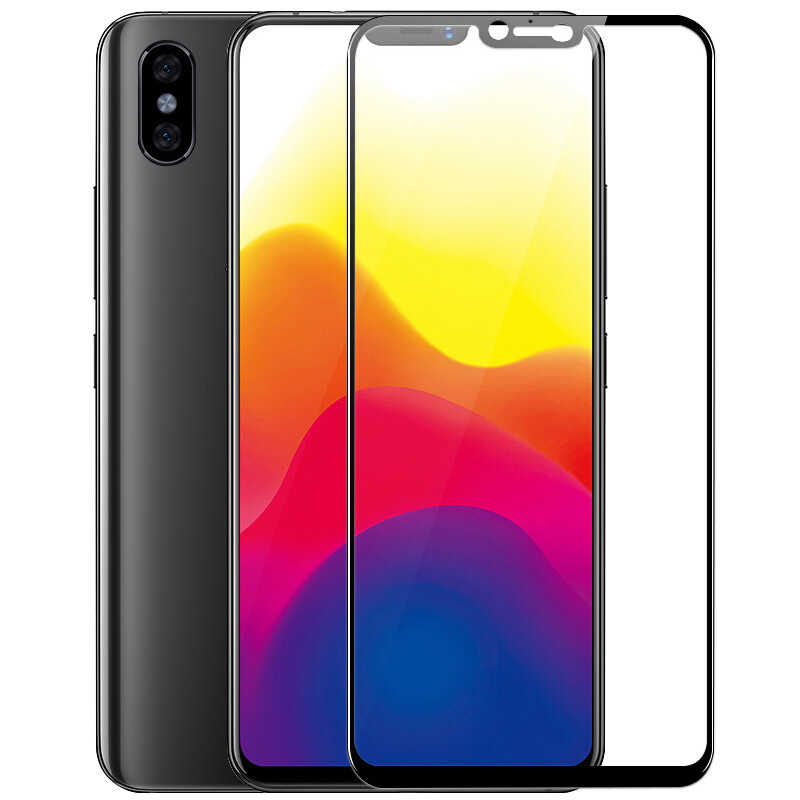 Xiaomi Mi 8 Uyumlu Zore Kenarları Kırılmaya Dayanıklı Cam Ekran Koruyucu