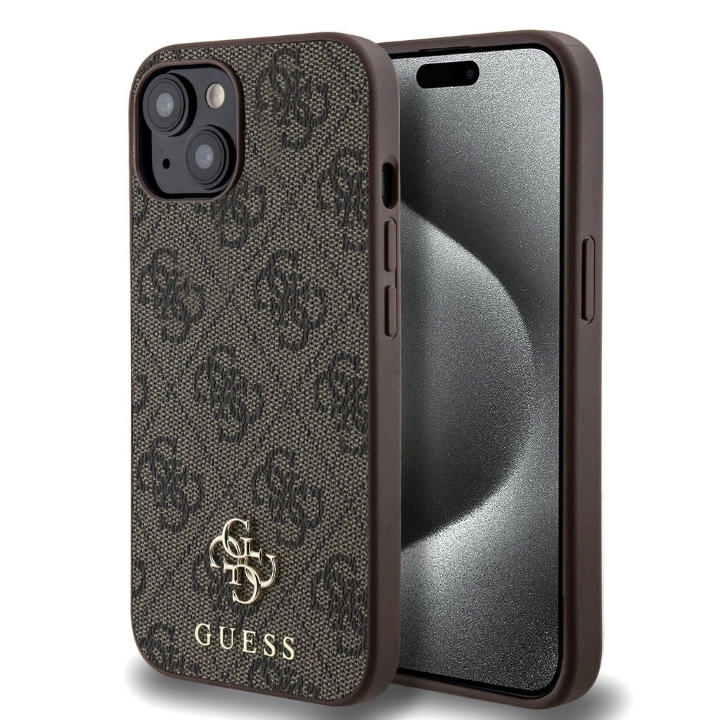 Apple iPhone 14 Uyumlu Kılıf Guess Orjinal Lisanslı M-safe Şarj Özellikli Small 4G Classic Kapak