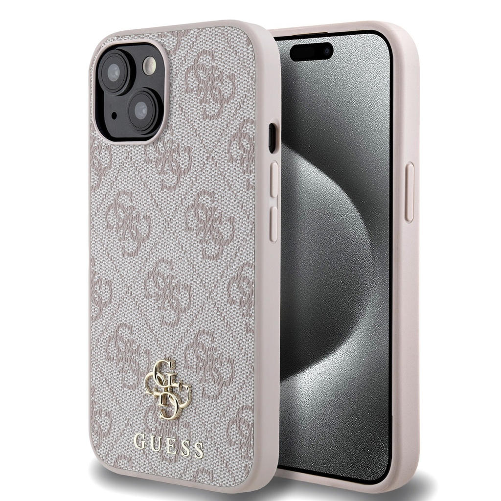 Apple iPhone 14 Uyumlu Kılıf Guess Orjinal Lisanslı M-safe Şarj Özellikli Small 4G Classic Kapak