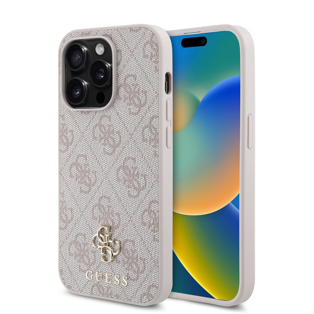 Apple iPhone 14 Pro Max Uyumlu Kılıf Guess Orjinal Lisanslı M-safe Şarj Özellikli Small 4G Classic Kapak