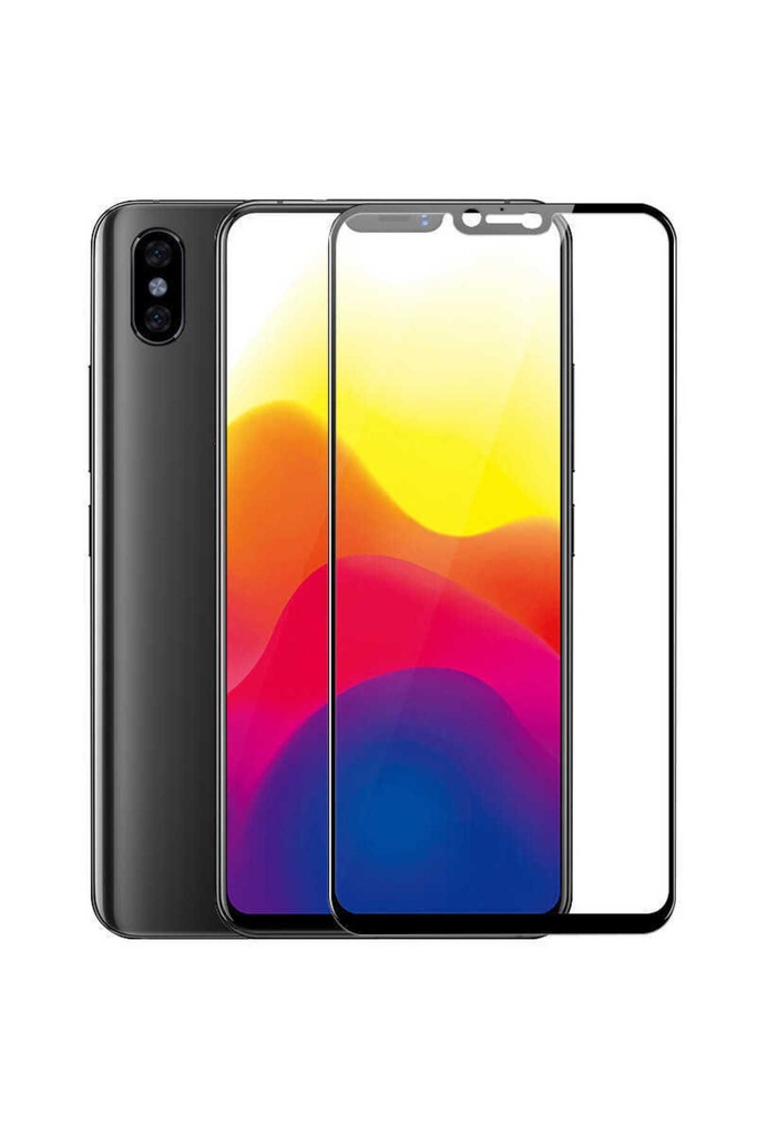 [RNZ-TA12213] Xiaomi Mi 8 SE Uyumlu Zore Kenarları Kırılmaya Dayanıklı Cam Ekran Koruyucu (Siyah)