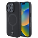 Apple iPhone 16 Pro Max Uyumlu Kılıf Mercedes Benz M-safe Şarj Özellikli Yumuşak Deri Orjinal Lisanslı Kapak