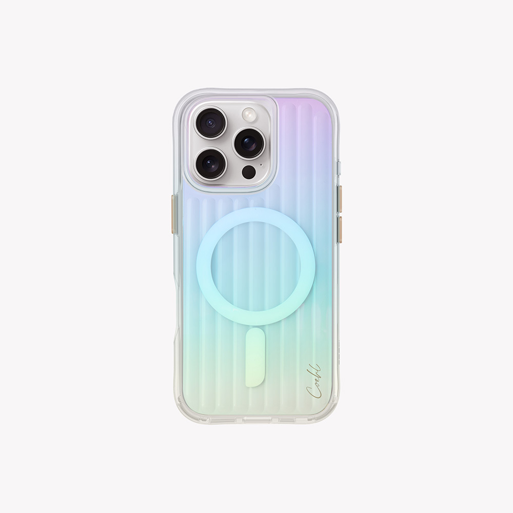 [RNZ-TA111047] Apple iPhone 16 Pro Uyumlu Kılıf M-safe Şarj Özellikli Renk Geçişli Askı Aparatlı Coehl Linear Kapak