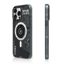 Apple iPhone 16 Pro Max Uyumlu Kılıf M-safe Şarj Özellikli Airbagli Hologram Tasarımlı Youngkit Interstellar Serisi Kapak