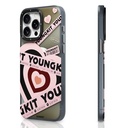 Apple iPhone 15 Pro Max Uyumlu Kılıf M-safe Şarj Özellikli Airbagli Çift Katmanlı Youngkit Flipped Serisi Kapak