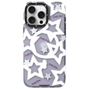 Apple iPhone 15 Pro Max Uyumlu Kılıf M-safe Şarj Özellikli Airbagli Çift Katmanlı Youngkit Star&Butterfly Serisi Kapak