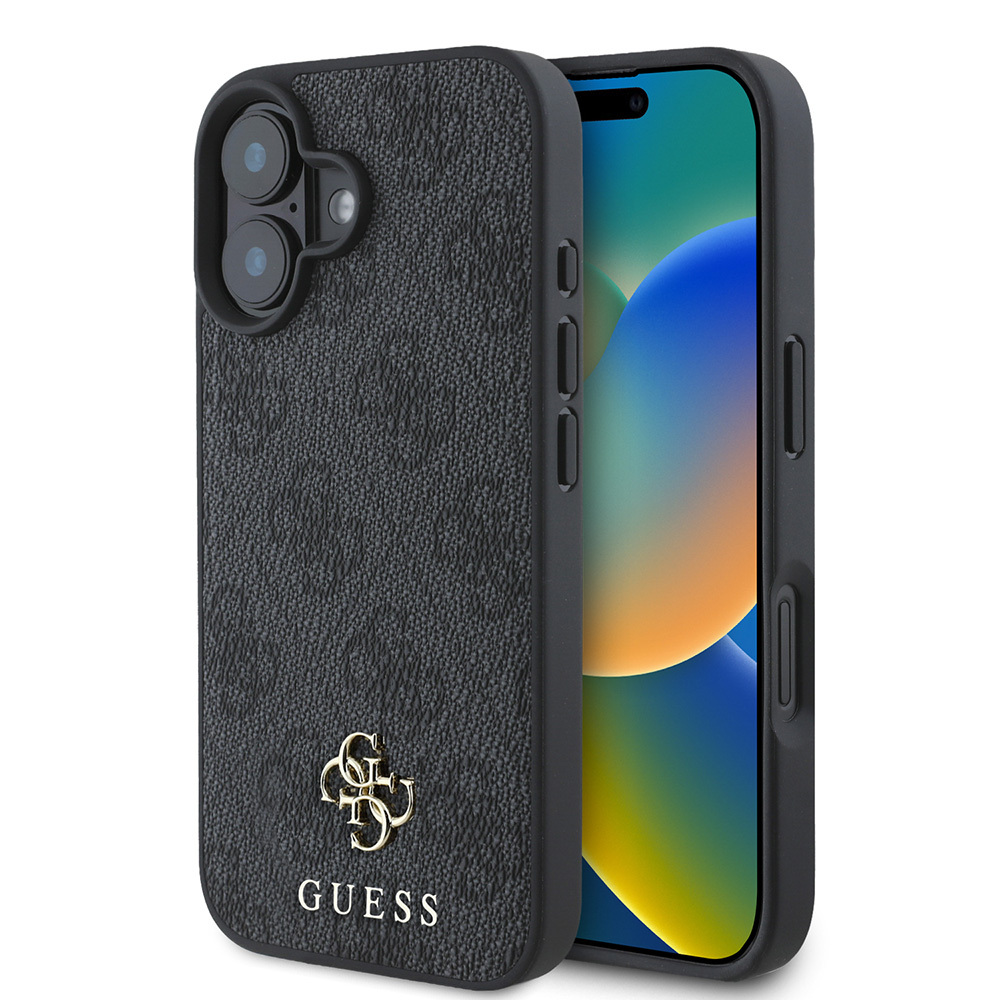 Apple iPhone 16 Plus Uyumlu Kılıf Guess Orjinal Lisanslı M-safe Şarj Özellikli Small 4G Classic Kapak