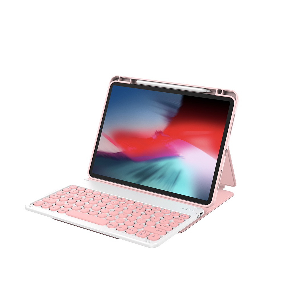 Apple iPad 10.9 2022 (10.Nesil) Uyumlu Wiwu Protective Gizli Kalem Bölmeli Klavyeli Kılıf