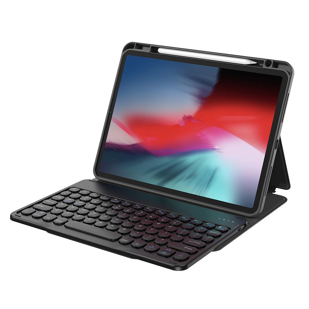 Apple iPad 10.9 2022 (10.Nesil) Uyumlu Wiwu Protective Gizli Kalem Bölmeli Klavyeli Kılıf